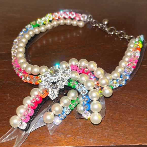 Authentic Shourouk Genuine Crystal Necklace - Picture 3 of 6